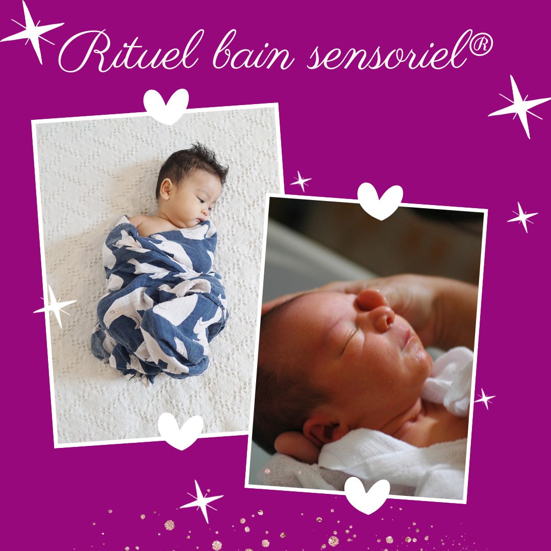 Atelier Rituel de Bain sensoriel bébé, et idée cadeau, en cabinet à Nice